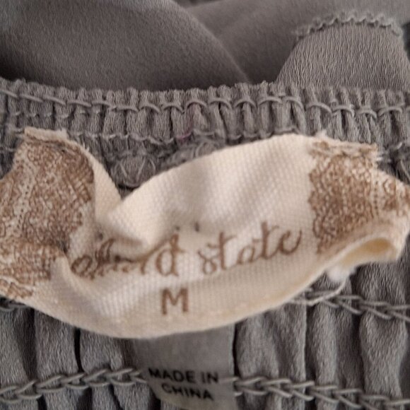 Altar'd State Gray Ruffle Boho Maxi Dress size Medium - Picture 4 of 4